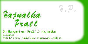 hajnalka pratl business card